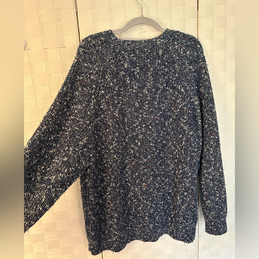 Vintage Oversized Women's Speckled Knit Sweater